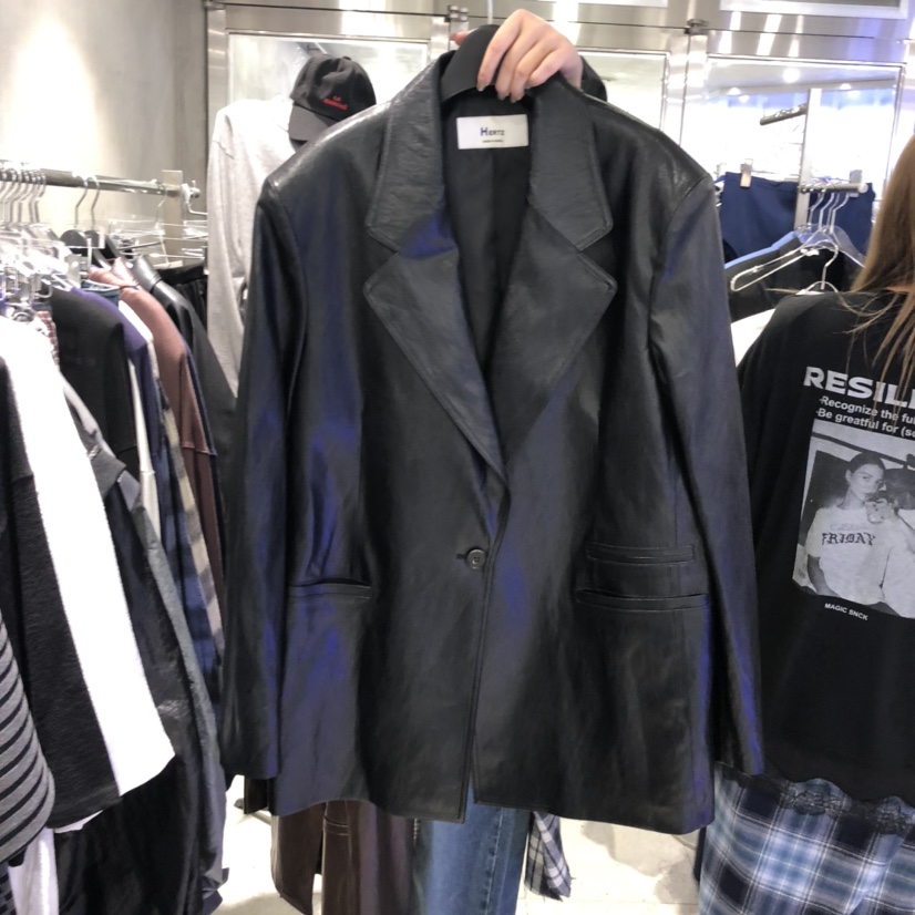 HERTZ-P東大門㊣直郵女士新品人氣推薦熱賣休閑時尚皮衣皮革HERTZ-P皮衣圖色2