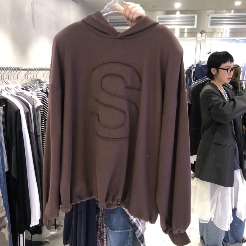HERTZ-P東大門㊣實拍女士新品人氣推薦時尚職業衛衣刺繡兜帽HERTZ-P衛衣圖色2