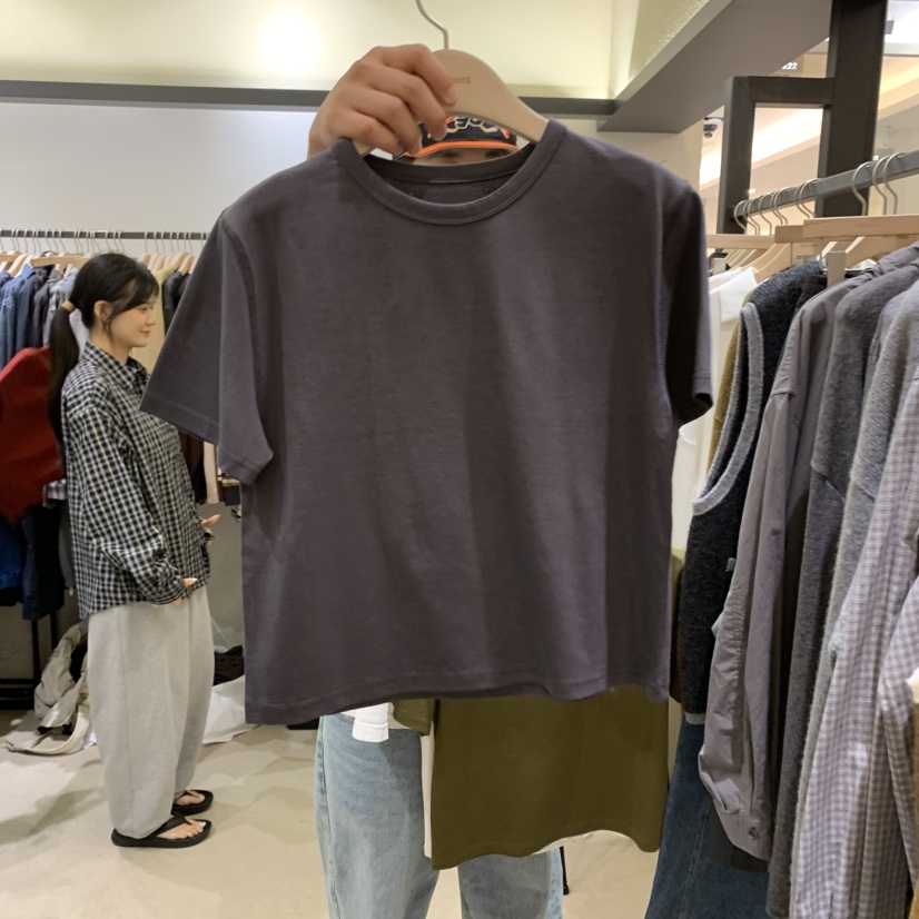 SELF SERVICE東大門㊣代購女士新品真品休閑職業25秋冬T恤短款SELF SERVICET恤圖色1