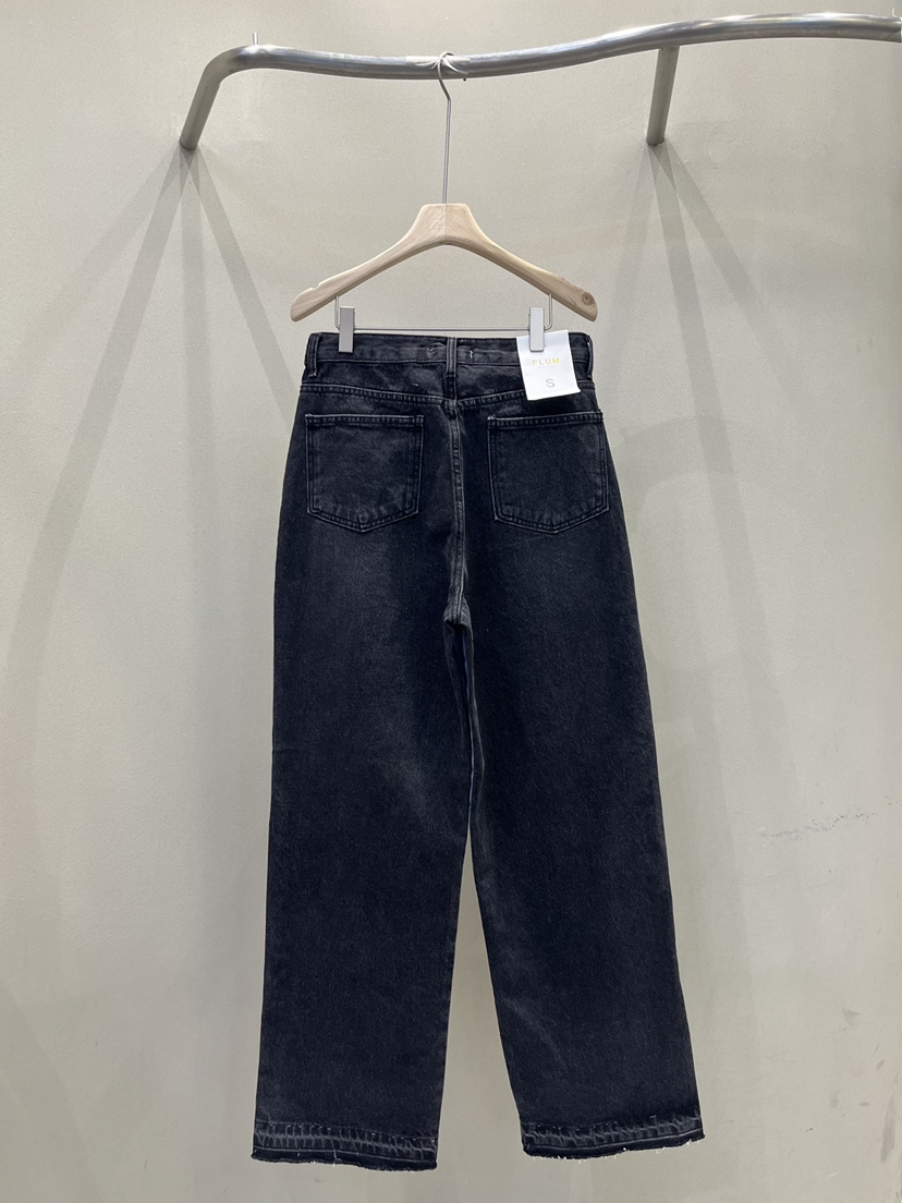 PLUM-q東大門㊣實拍女裝新款職業25秋冬熱賣推薦休閑牛仔褲PLUM牛仔褲