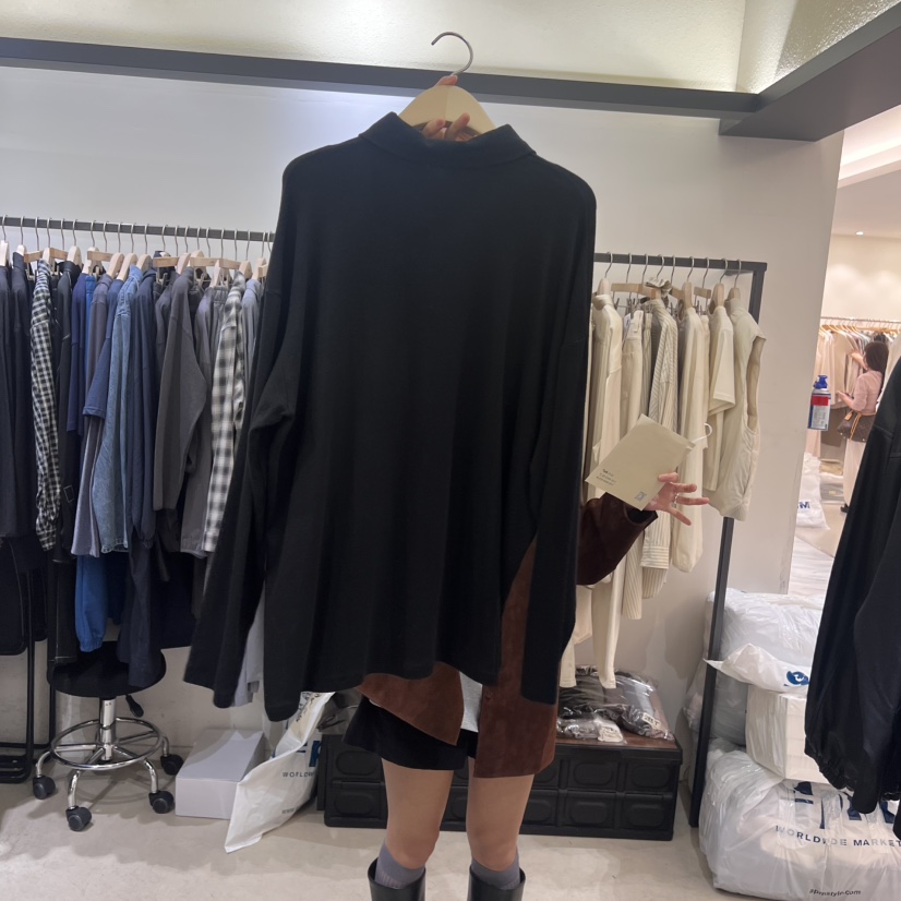 SELF SERVICE東大門㊣代購女士新品推薦25秋冬人氣長袖T恤SELF SERVICE長袖T恤