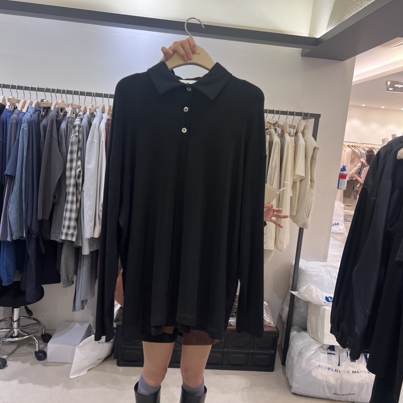 SELF SERVICE東大門㊣代購女士新品推薦25秋冬人氣長袖T恤SELF SERVICE長袖T恤圖色3