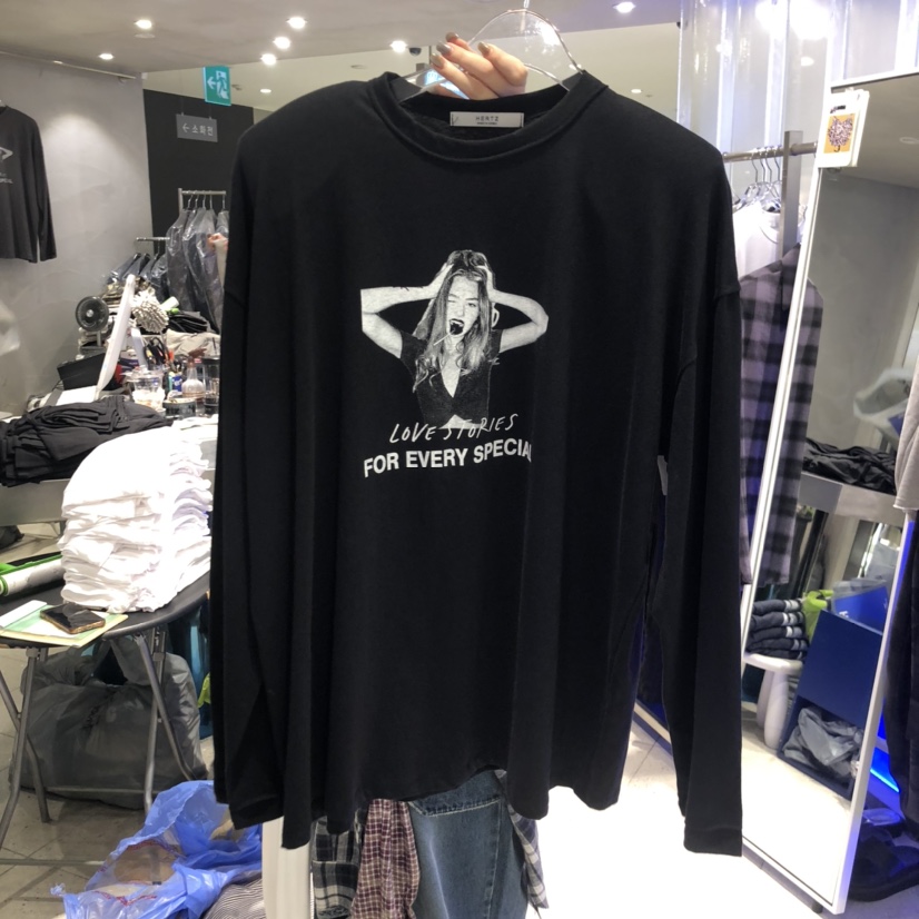 HERTZ-P東大門㊣代購女裝新款推薦人氣時尚休閑真品長袖T恤HERTZ-P長袖T恤圖色2