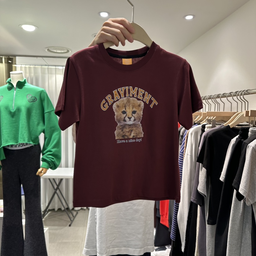 THE LOT韓國代購㊣女裝新品時尚推薦人氣25秋冬真品T恤修身THE LOT/ LOTT恤圖色2