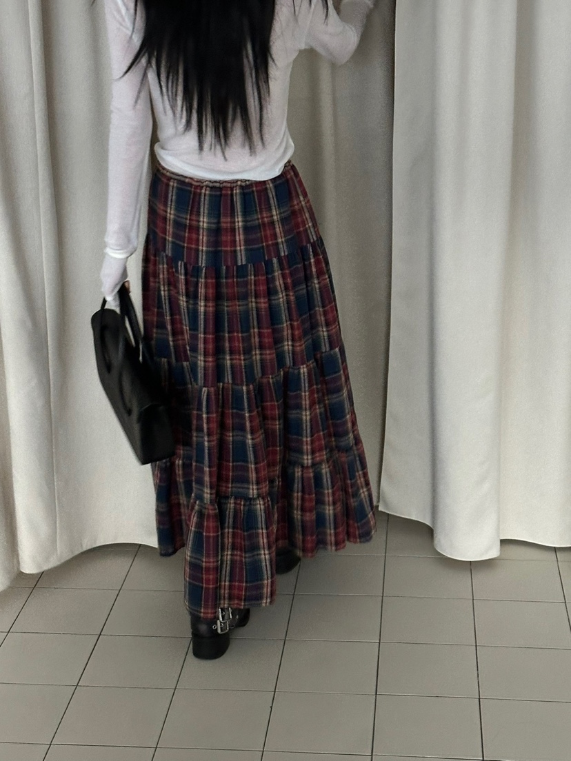 EUM韓國代購㊣女士新款人氣推薦25秋冬熱賣真品職業時尚長裙EUM長裙