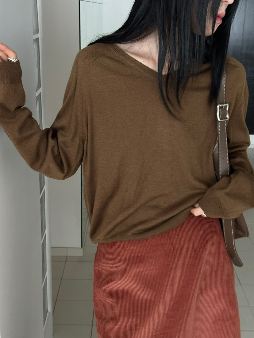 EUM東大門㊣直郵女裝新品25秋冬推薦熱賣人氣時尚真品長袖T恤EUM長袖T恤圖色4