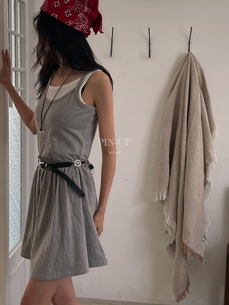PIN-UP東大門㊣直郵女士新品真品推薦時尚休閑連衣裙不含腰帶PIN-UP連衣裙