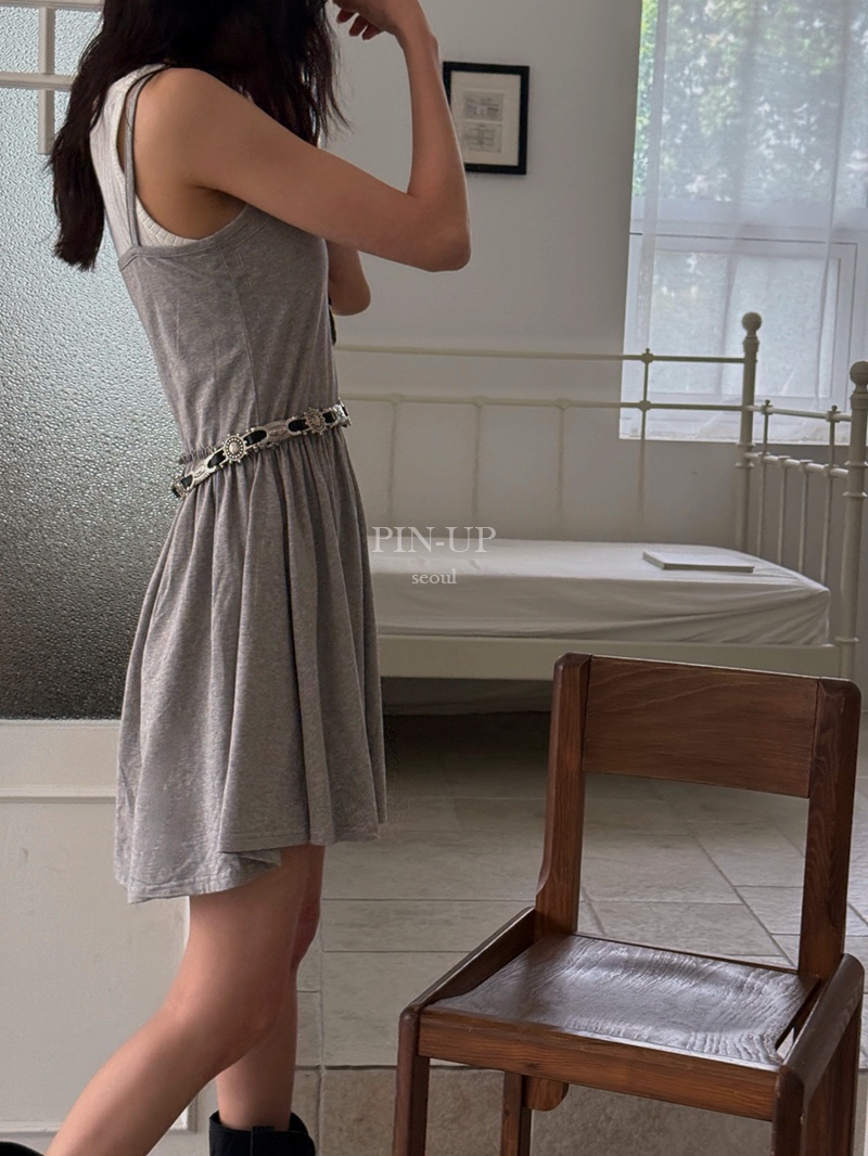 PIN-UP東大門㊣直郵女士新品真品推薦時尚休閑連衣裙不含腰帶PIN-UP連衣裙