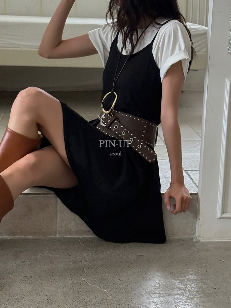 PIN-UP東大門㊣直郵女士新品真品推薦時尚休閑連衣裙不含腰帶PIN-UP連衣裙
