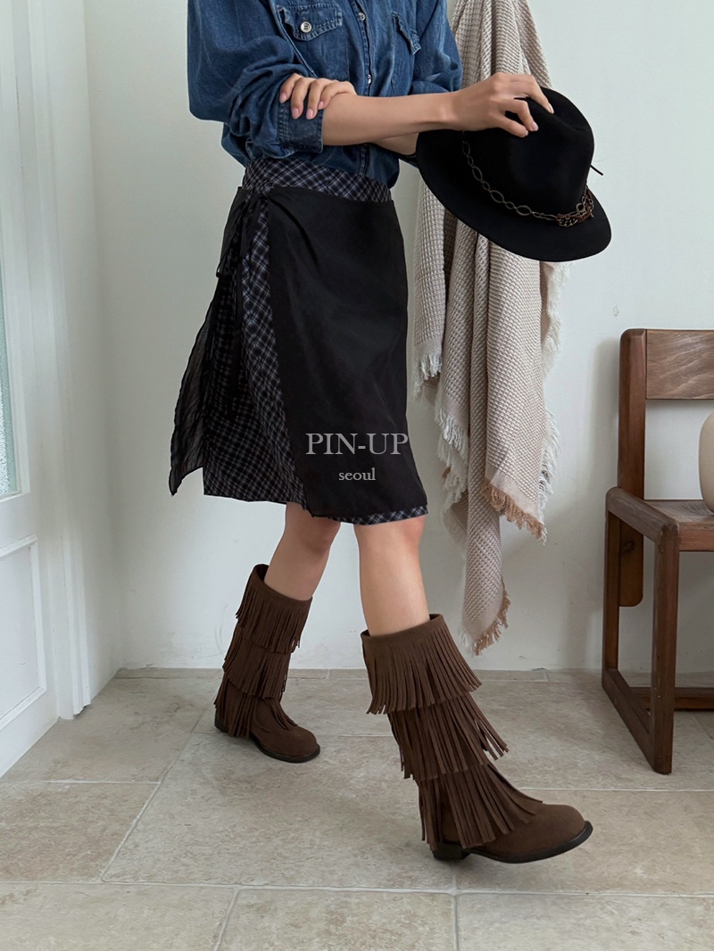 PIN-UP東大門㊣實拍女裝新品職業推薦半身裙中短裙不含腰帶PIN-UP半身裙/中短裙