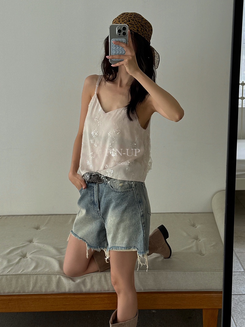 PIN-UP韓國代購㊣女裝新款真品休閑推薦25秋冬時尚吊帶背心PIN-UP吊帶/背心
