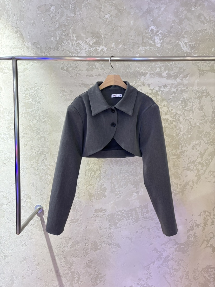 PIN-UP東大門㊣實拍女裝新品職業25秋冬休閑人氣時尚真品夾克PIN-UP夾克圖色2