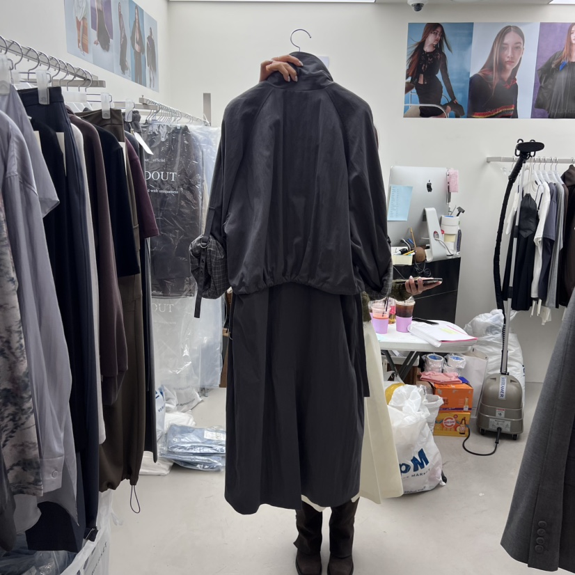 SOLD OUT東大門㊣代購女裝新品真品職業時尚熱賣人氣長款風衣SOLD OUT長款風衣
