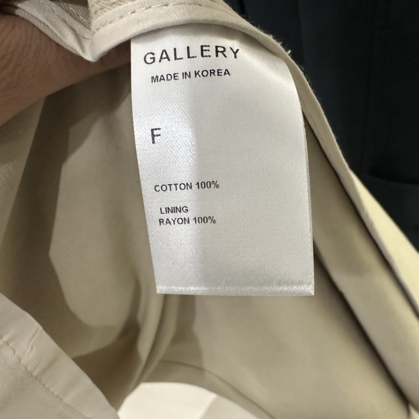 GALLERY-P東大門㊣代購女士新品時尚熱賣休閑推薦長款風衣GALLERY長款風衣