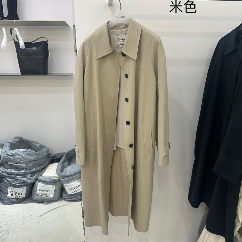 GALLERY-P東大門㊣代購女士新品時尚熱賣休閑推薦長款風衣GALLERY長款風衣圖色2