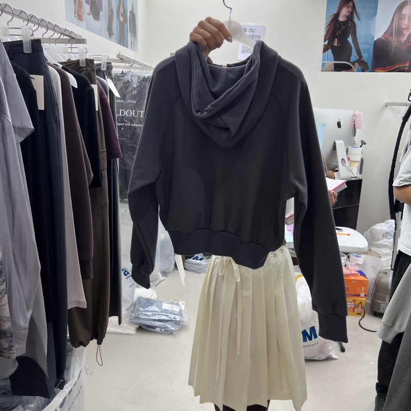 SOLD OUT東大門㊣代購女士新品時尚休閑熱賣推薦職業衛衣拉鏈SOLD OUT衛衣