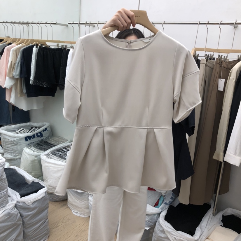 MOI-A東大門㊣實拍女裝新品推薦時尚25秋冬人氣襯衫蕾絲衫MOI-A襯衫/蕾絲衫圖色2