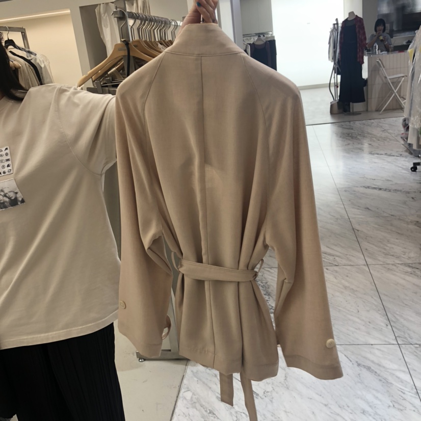 MER東大門㊣直郵女士新款職業25秋冬時尚推薦熱賣夾克含腰帶MER/ANGELO BIANCO夾克