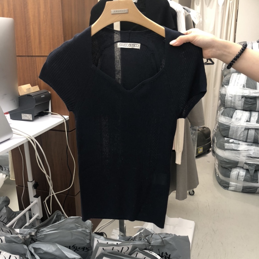 MER東大門㊣實拍女裝新品休閑人氣職業真品時尚25秋冬推薦T恤MER/ANGELO BIANCOT恤圖色4