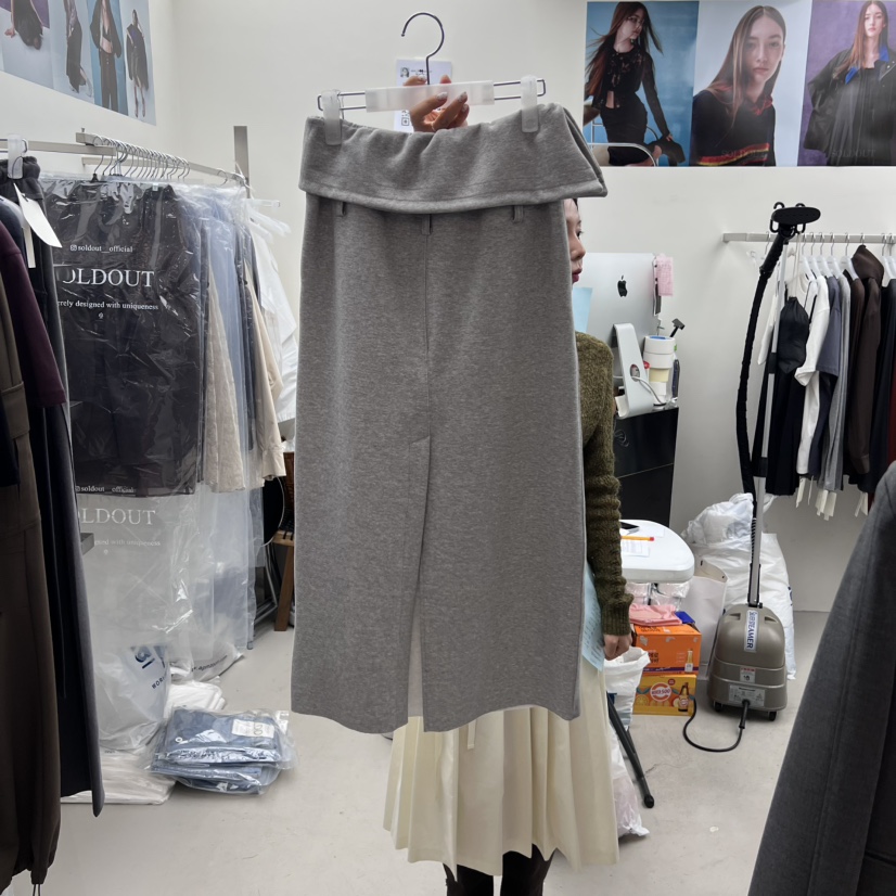SOLD OUT韓國直郵㊣女士新款休閑25秋冬真品推薦半身裙中短裙SOLD OUT半身裙/中短裙