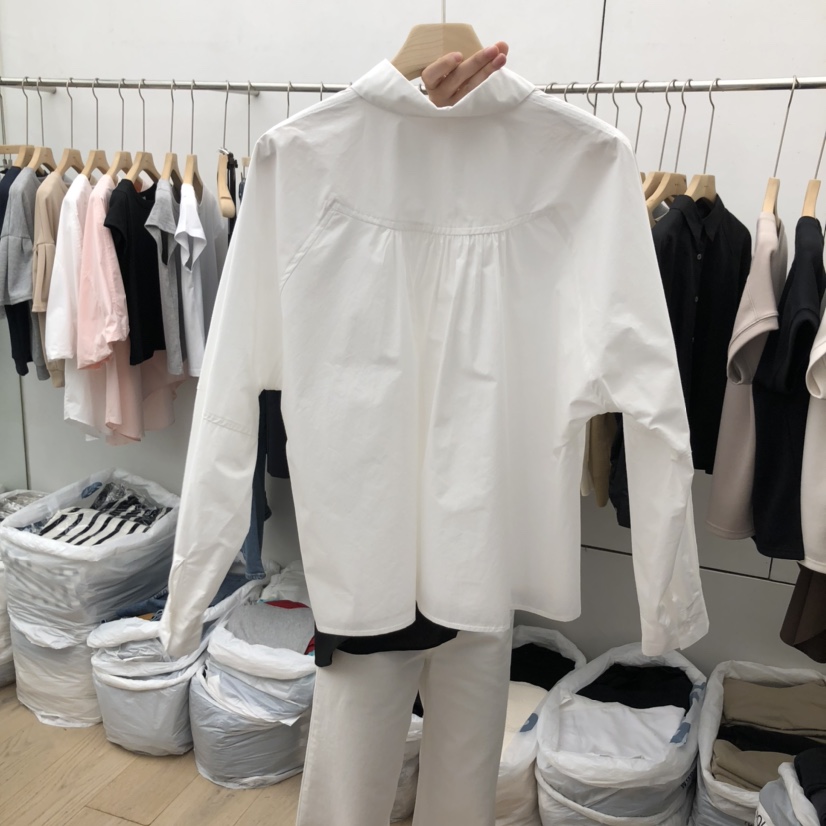 MOI-A韓國直郵㊣女士新品熱賣職業人氣休閑25秋冬襯衫蕾絲衫MOI-A襯衫/蕾絲衫