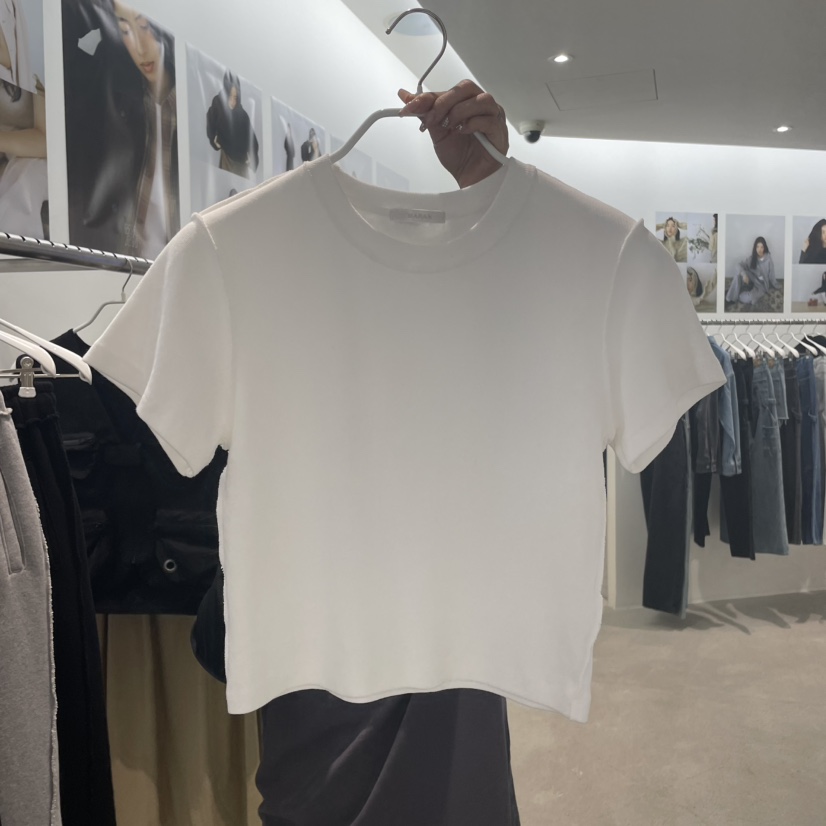 MARAN-P東大門㊣代購女裝新品25秋冬熱賣時尚職業休閑T恤羅紋MARANT恤圖色1