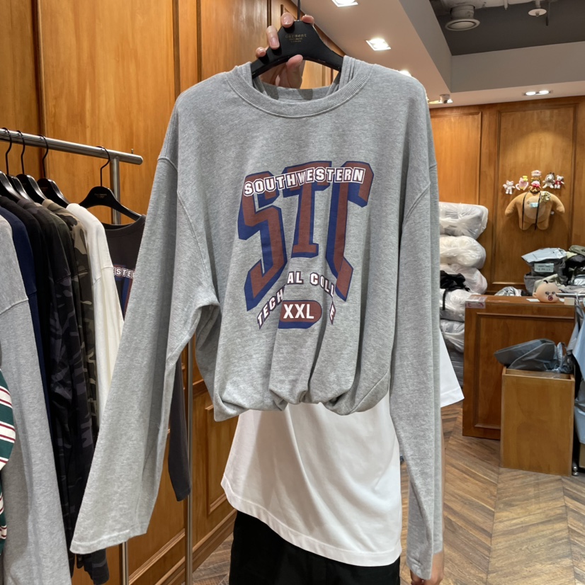 GARMENT-P東大門㊣代購女士新款休閑職業時尚推薦25秋冬長袖T恤GARMENT長袖T恤圖色2
