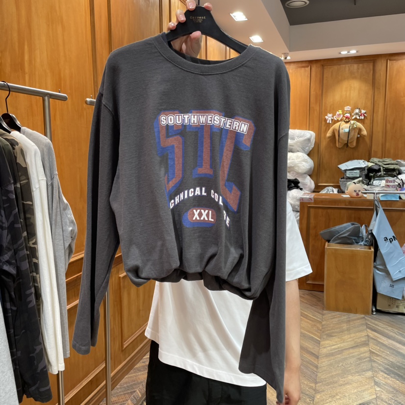 GARMENT-P東大門㊣代購女士新款休閑職業時尚推薦25秋冬長袖T恤GARMENT長袖T恤圖色3