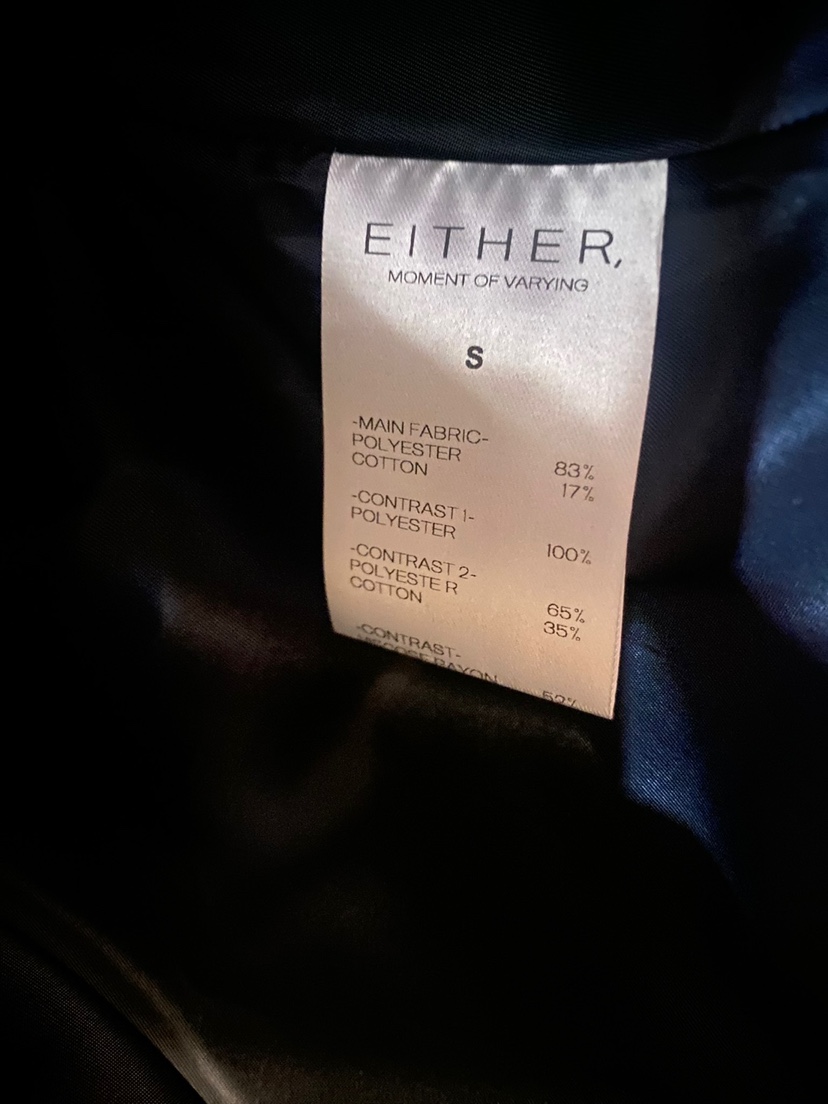 EITHER韓國直郵㊣女士新品休閑真品人氣熱賣職業推薦25秋冬夾克EITHER夾克