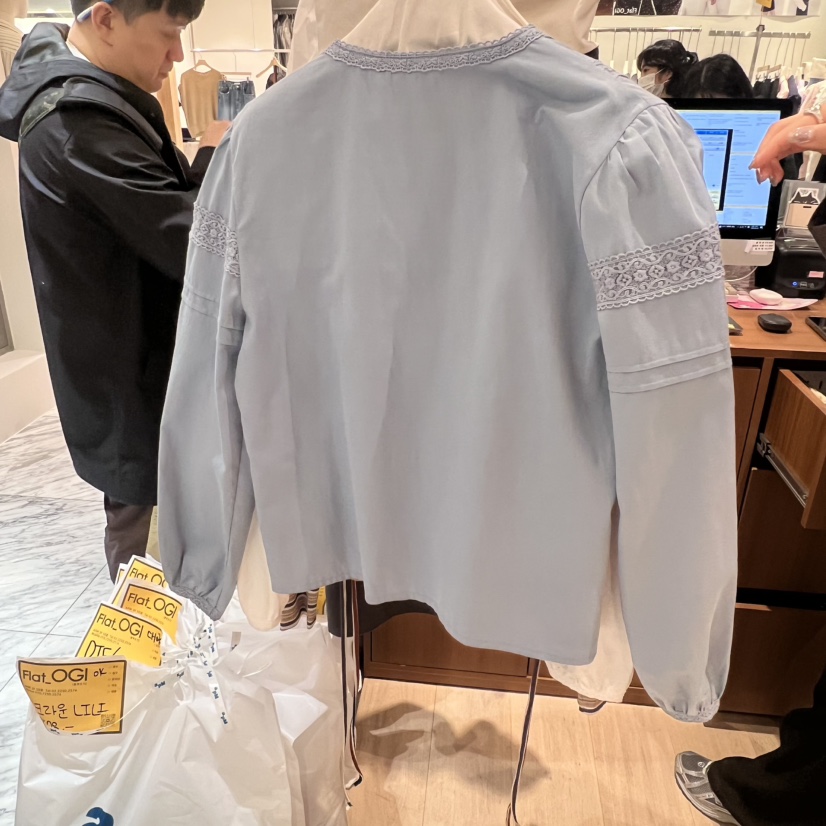 OGI東大門㊣代購女士新品推薦職業熱賣真品25秋冬襯衫蕾絲衫FLat OGI襯衫/蕾絲衫