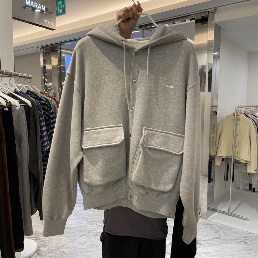 MARAN-P東大門㊣直郵女裝新品25秋冬人氣推薦衛衣連帽衫口袋MARAN衛衣圖色1