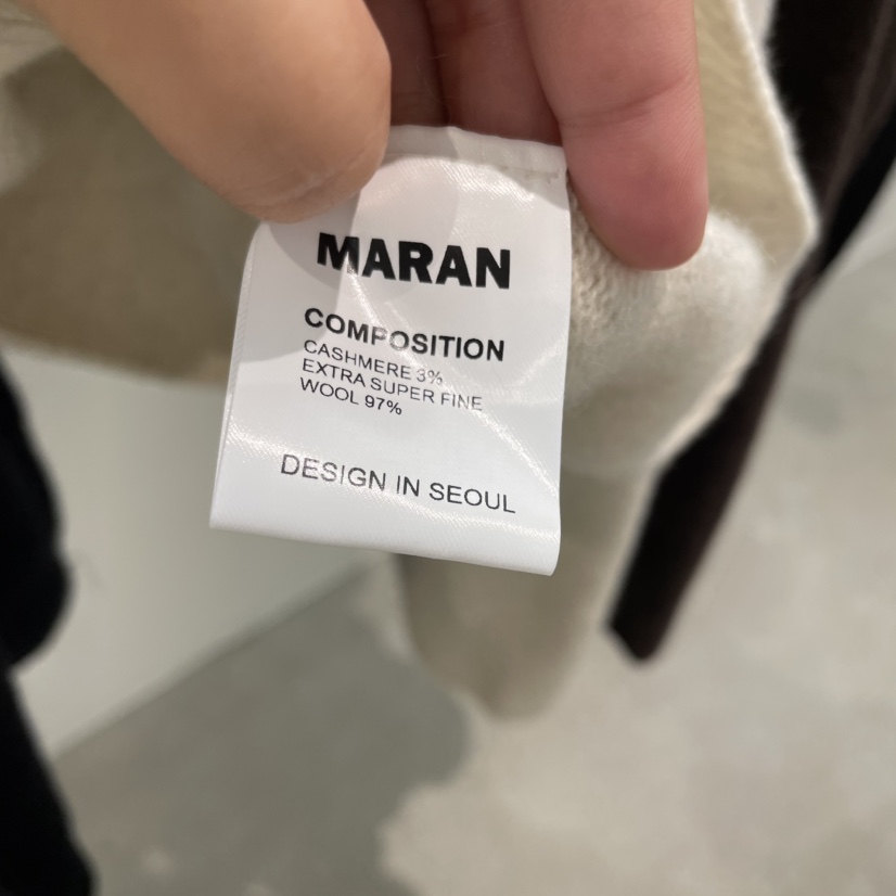 MARAN-P東大門㊣代購女士新品推薦25秋冬針織衫羊絨開衫紐扣MARAN針織衫