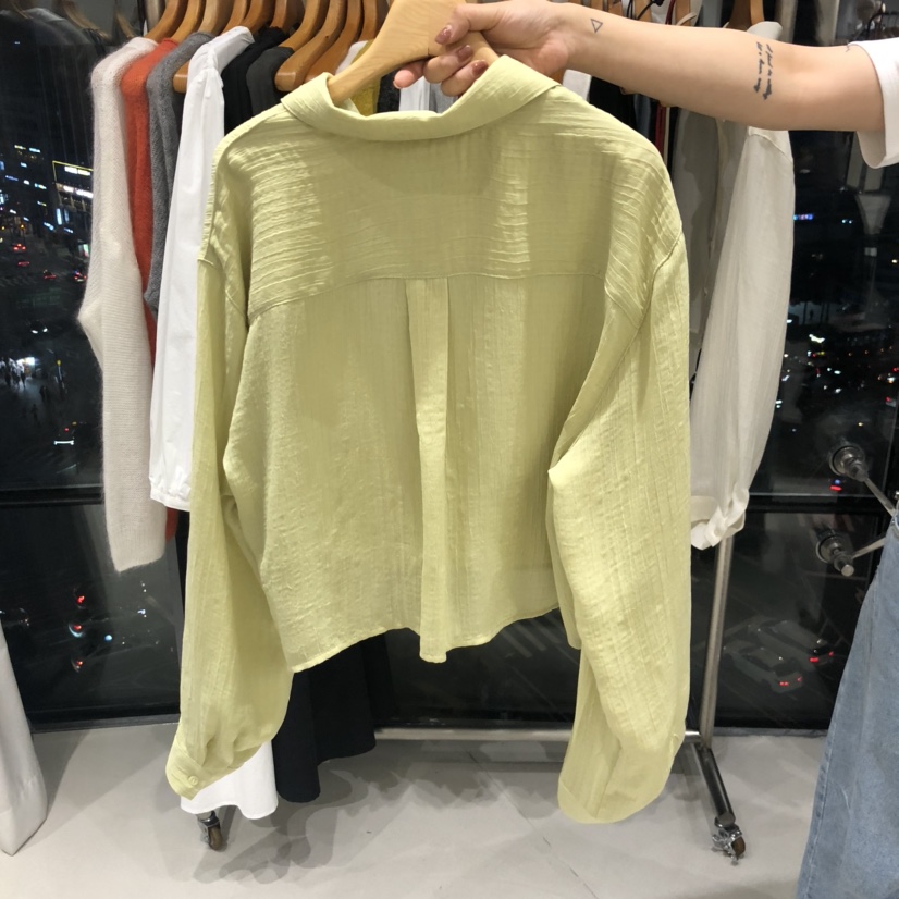 TREND SELLER/G東大門㊣代購女裝新品25秋冬職業襯衫蕾絲衫G/TREND SELLER襯衫/蕾絲衫