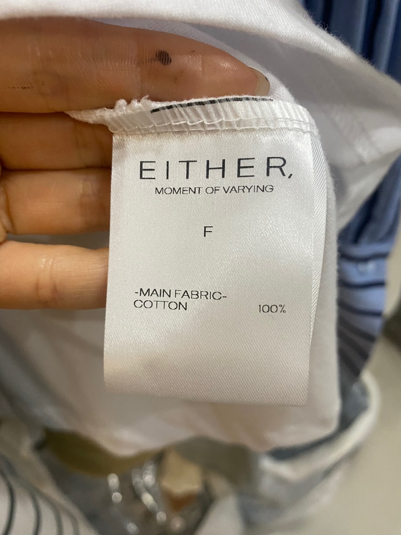 EITHER東大門㊣實拍女士新品人氣職業熱賣25秋冬時尚T恤復古EITHERT恤