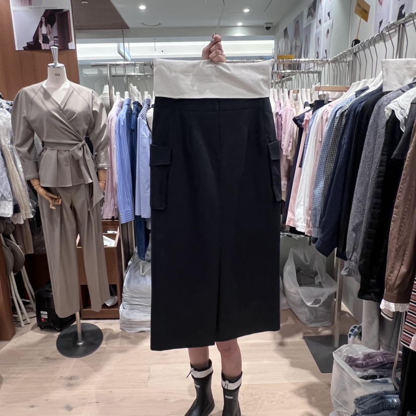 OGI韓國代購㊣女士新品職業時尚熱賣人氣25秋冬真品長裙口袋FLat OGI長裙