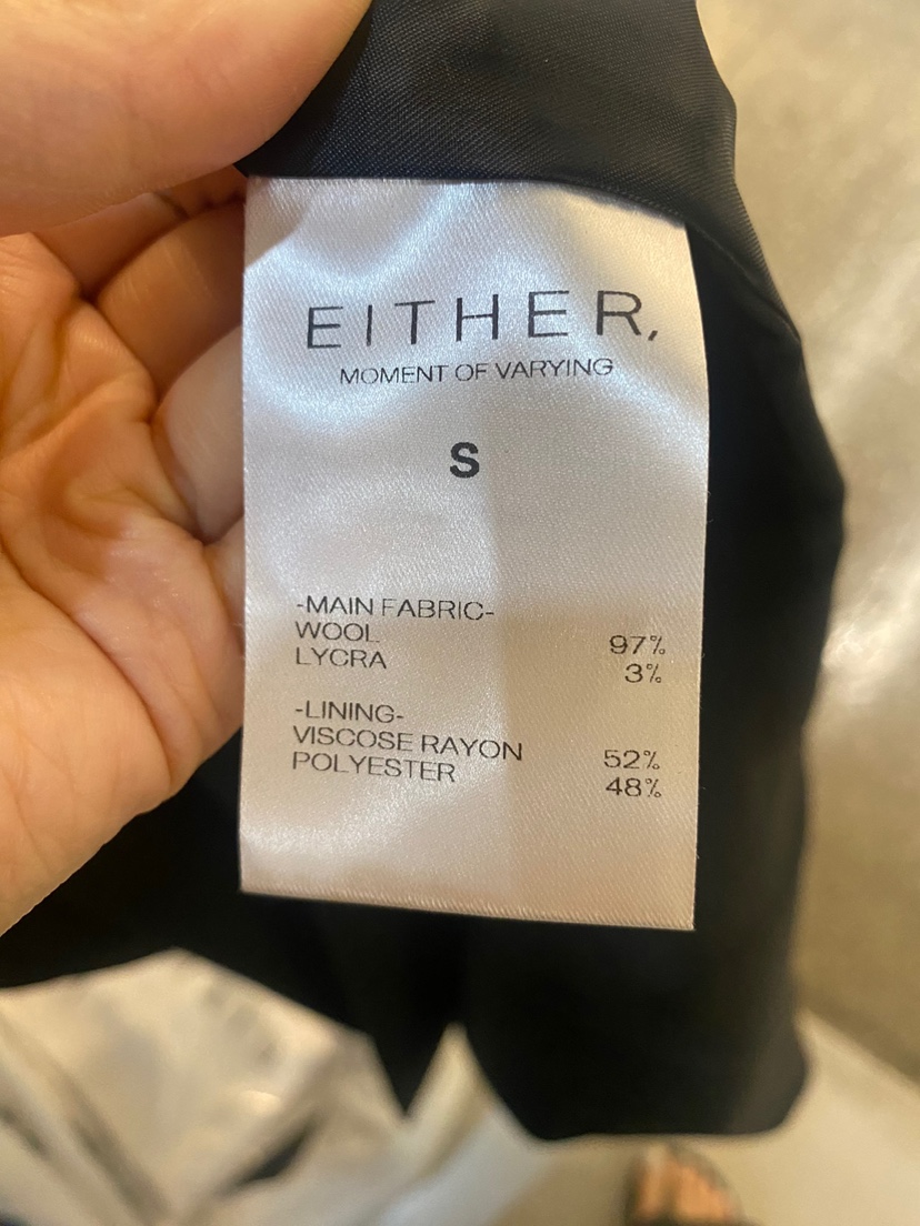 EITHER東大門㊣實拍女裝新品推薦長款風衣人字形含腰帶羊毛EITHER長款風衣