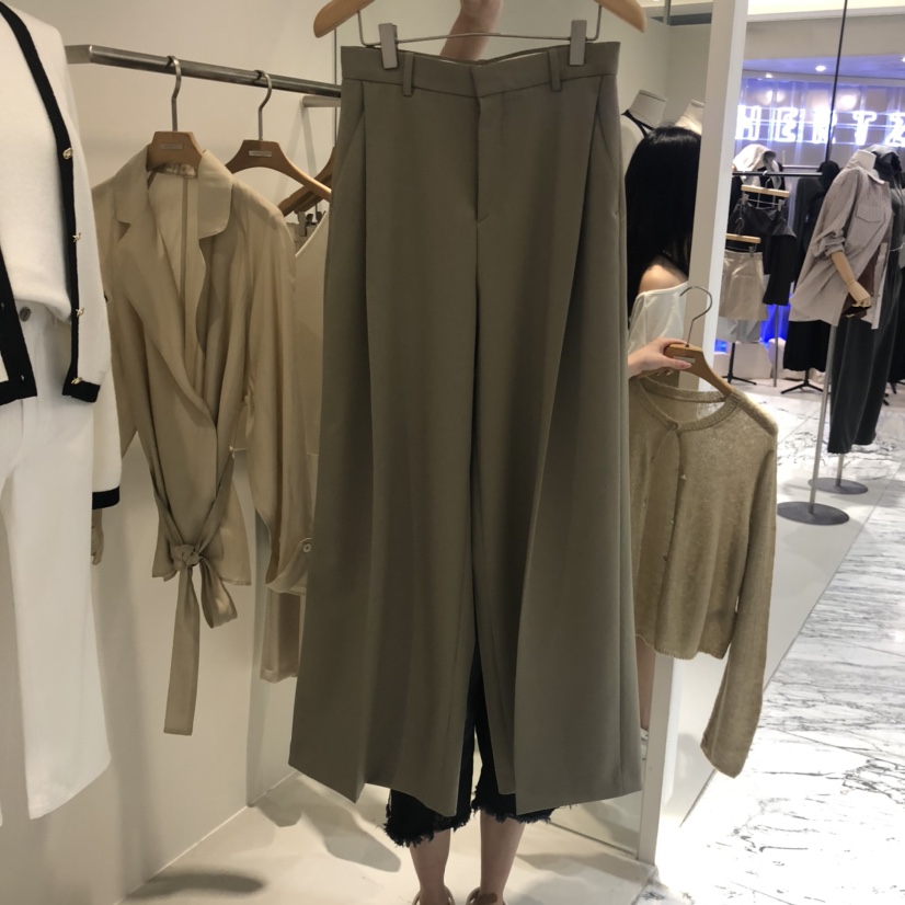 MER東大門㊣直郵女裝新款休閑時尚推薦熱賣職業休閑褲不含腰帶MER/ANGELO BIANCO休閑褲圖色2