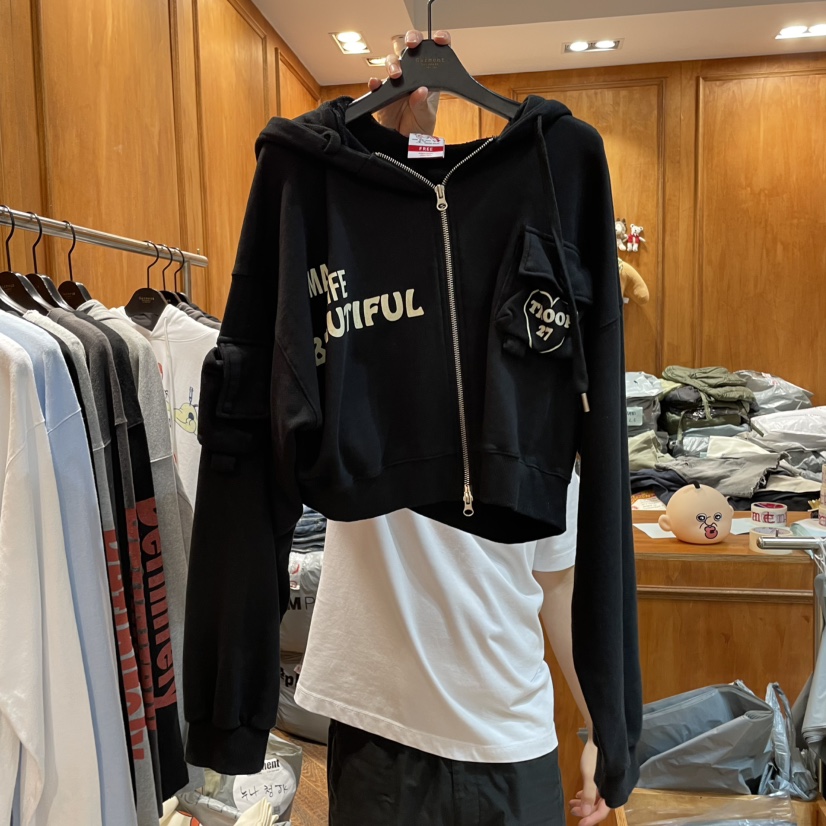 GARMENT-P韓國直郵㊣女裝新款休閑熱賣人氣推薦時尚夾克拉鏈GARMENT夾克圖色2