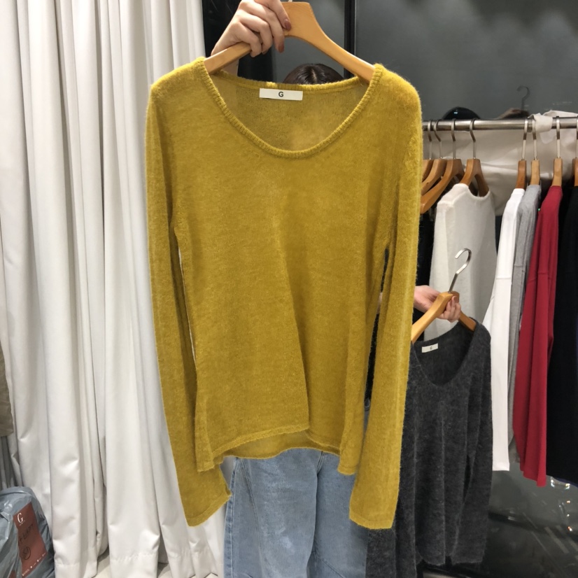 TREND SELLER/G韓國直郵㊣女裝新款時尚熱賣25秋冬針織衫羊駝G/TREND SELLER針織衫圖色2