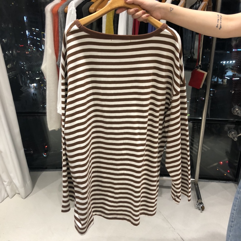 TREND SELLER/G韓國直郵㊣女裝新品職業推薦熱賣25秋冬長袖T恤G/TREND SELLER長袖T恤