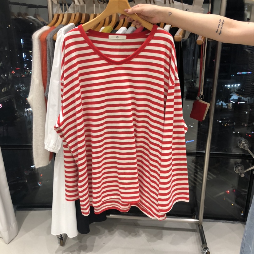 TREND SELLER/G韓國直郵㊣女裝新品職業推薦熱賣25秋冬長袖T恤G/TREND SELLER長袖T恤圖色2