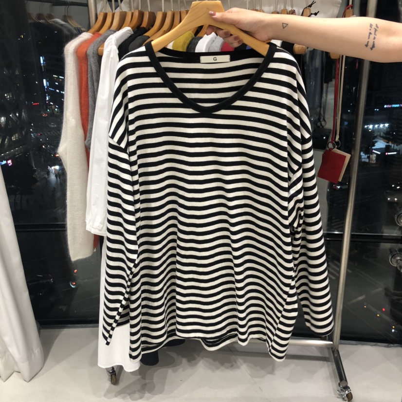 TREND SELLER/G韓國直郵㊣女裝新品職業推薦熱賣25秋冬長袖T恤G/TREND SELLER長袖T恤圖色3
