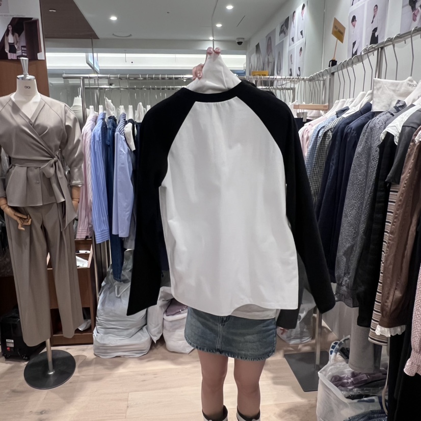 OGI韓國代購㊣女士新品人氣熱賣職業時尚真品休閑推薦長袖T恤FLat OGI長袖T恤