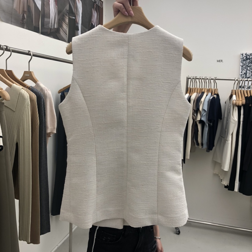 MER韓國代購㊣女士新品休閑時尚職業推薦25秋冬真品熱賣馬甲MER/ANGELO BIANCO馬甲