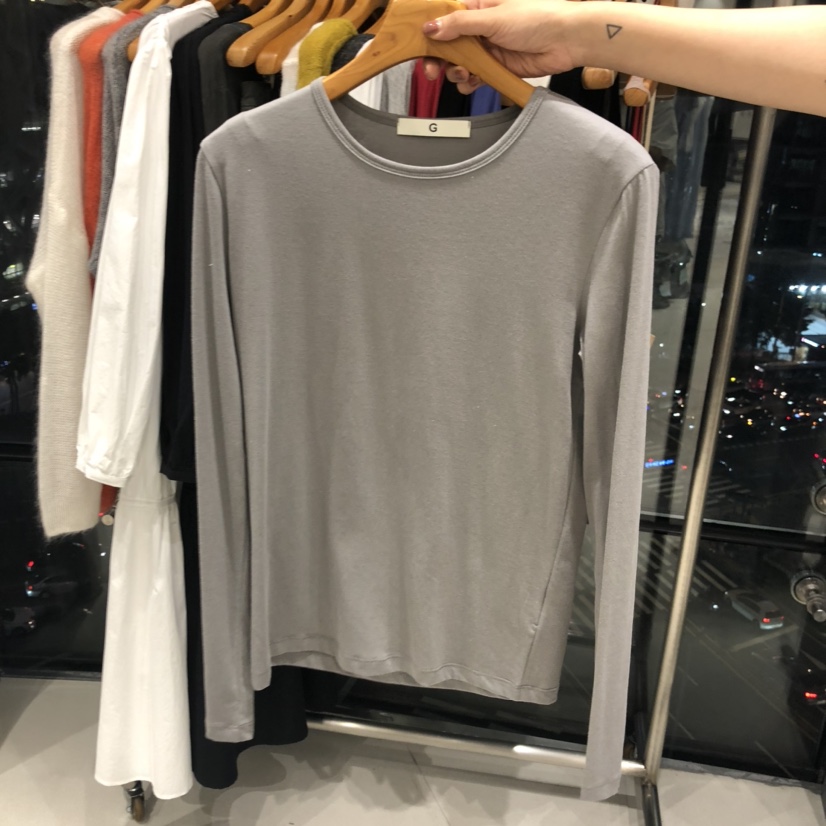 TREND SELLER/G東大門㊣直郵女士新款推薦時尚職業長袖T恤G/TREND SELLER長袖T恤圖色2