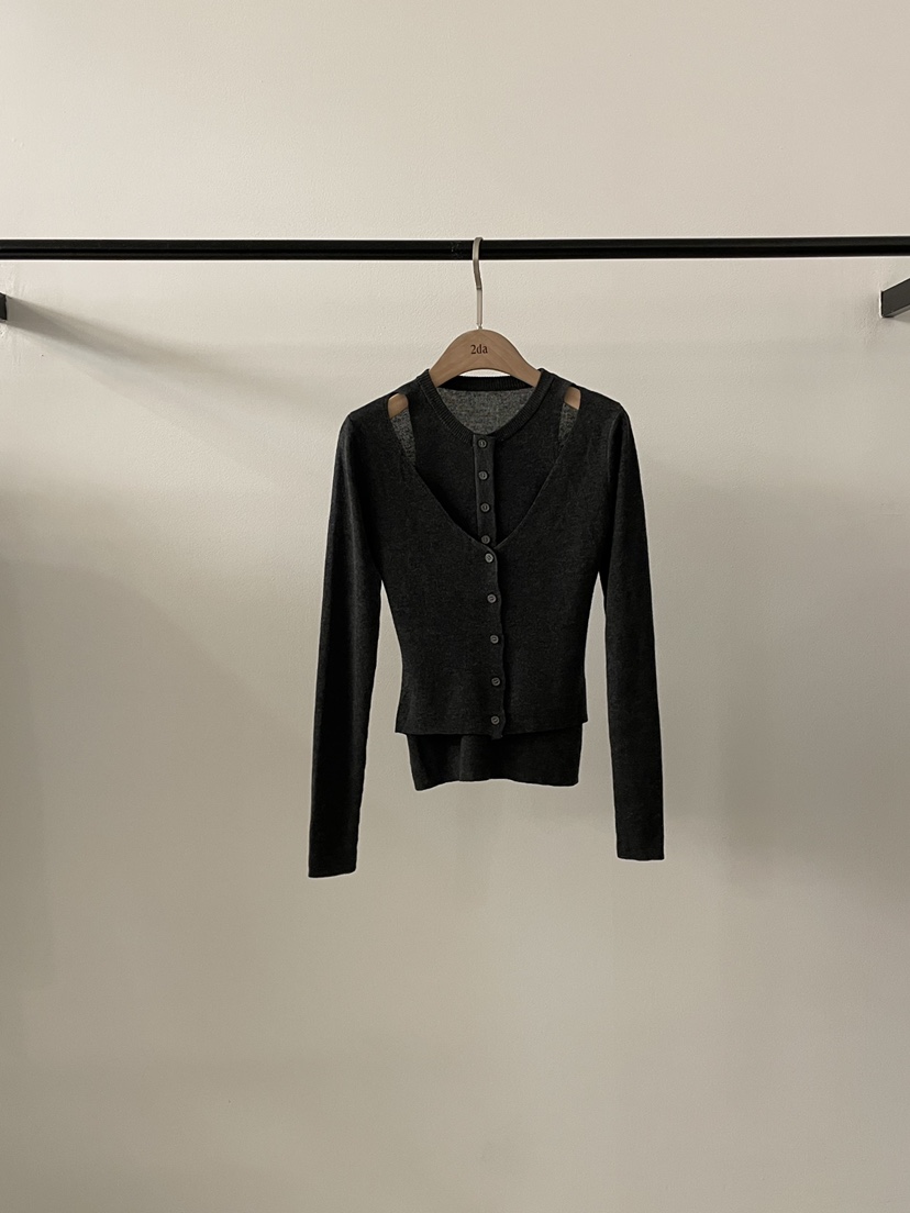 2DA/DARIMI-P東大門㊣代購女裝新品熱賣真品針織衫假兩件2DA/DARIMI-P針織衫圖色3