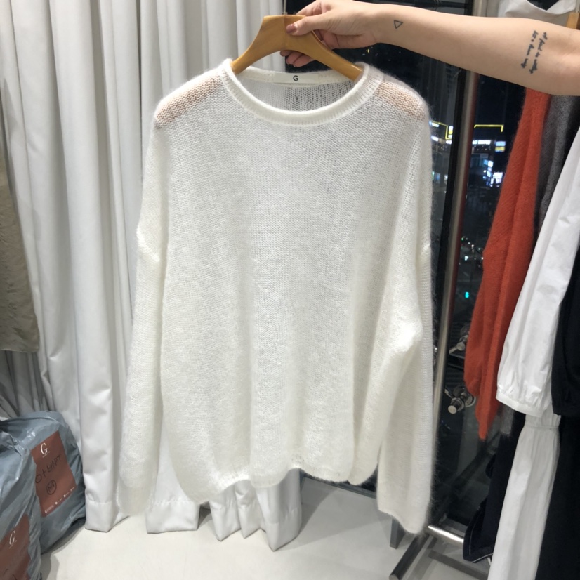 TREND SELLER/G東大門㊣直郵女士新款25秋冬職業毛衣馬海毛G/TREND SELLER毛衣圖色1