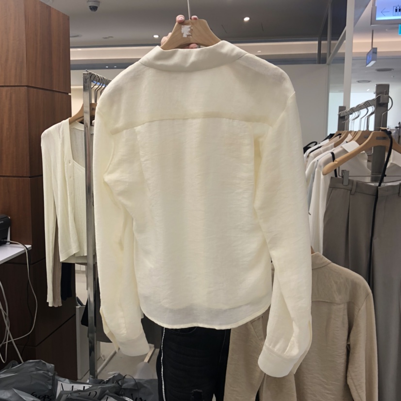 MER韓國代購㊣女裝新品時尚25秋冬熱賣休閑人氣職業襯衫蕾絲衫MER/ANGELO BIANCO襯衫/蕾絲衫