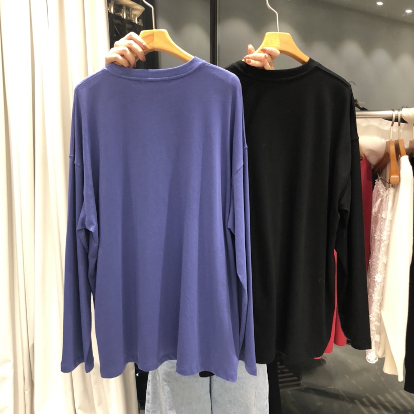 TREND SELLER/G韓國代購㊣女裝新款人氣職業真品25秋冬長袖T恤G/TREND SELLER長袖T恤
