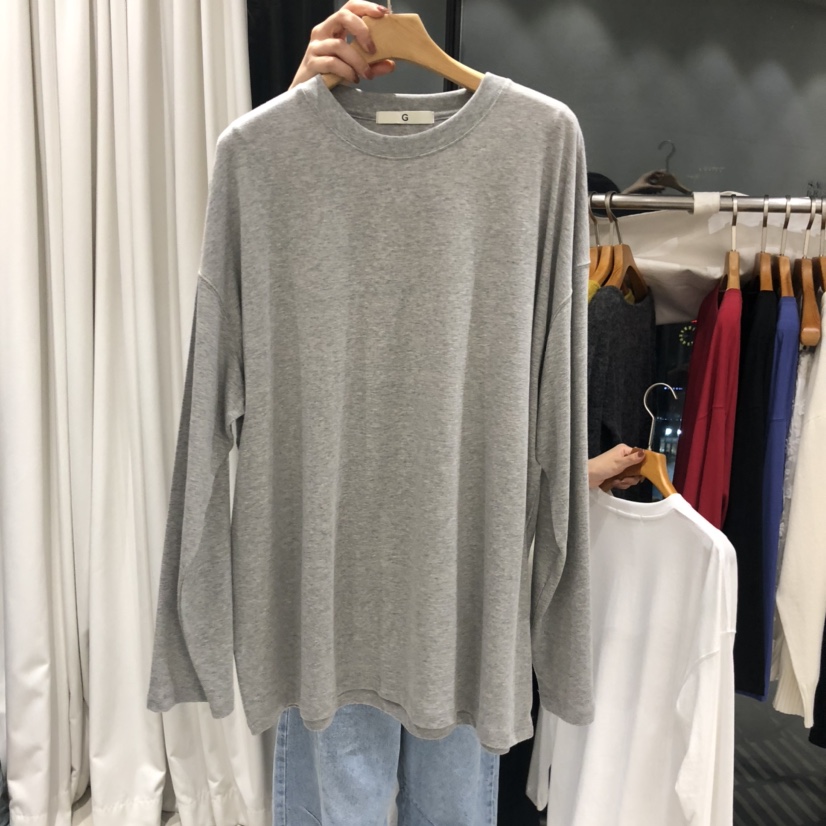 TREND SELLER/G韓國代購㊣女裝新款人氣職業真品25秋冬長袖T恤G/TREND SELLER長袖T恤圖色2